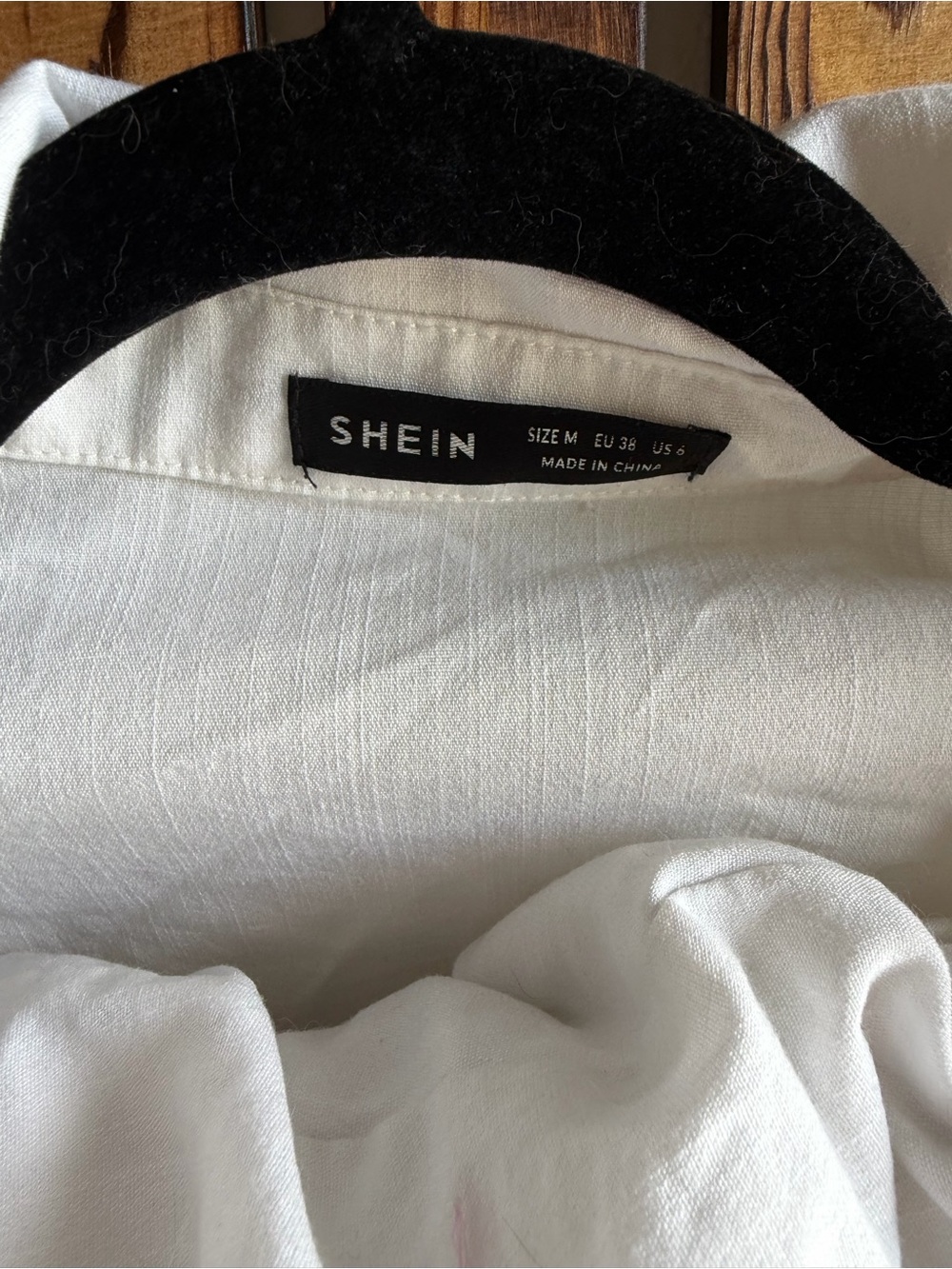 SHEIN White Button Down Linen Shirt & High Waist Shorts Matching Set Size M - Picture 4 of 4